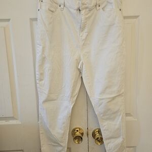 Celebrity Pink High Waisted Skinny White Jeans Size 20